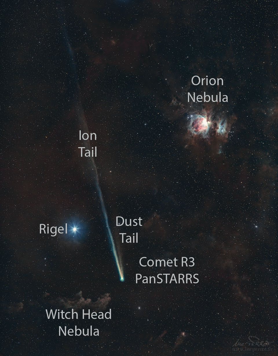 Comet R3 PanSTARRS and Orion