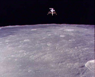 Apollo 12's Lunar Module Descends
