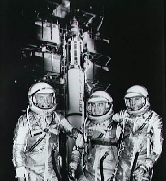 Mercury Astronauts and a Redstone