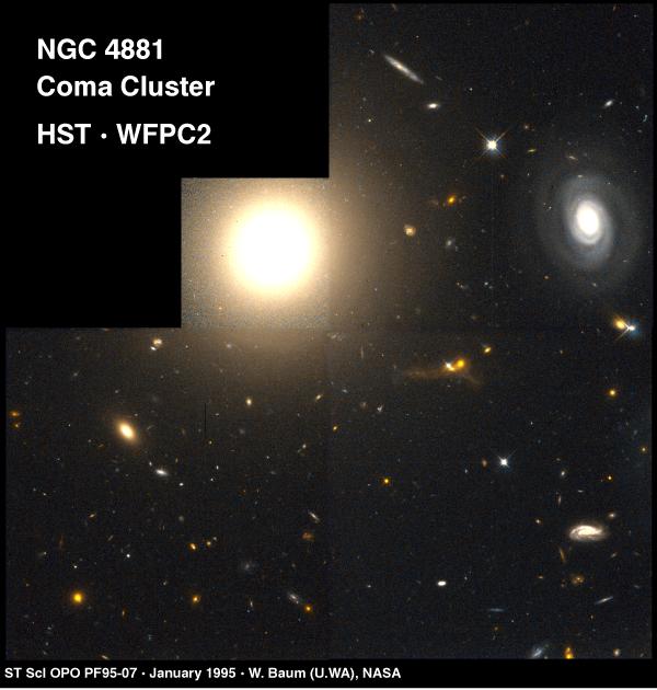 Elliptical Galaxy NGC 4881 in Coma