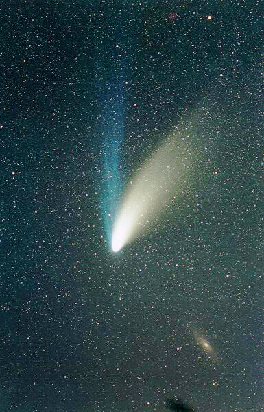 Hale-Bopp and Andromeda