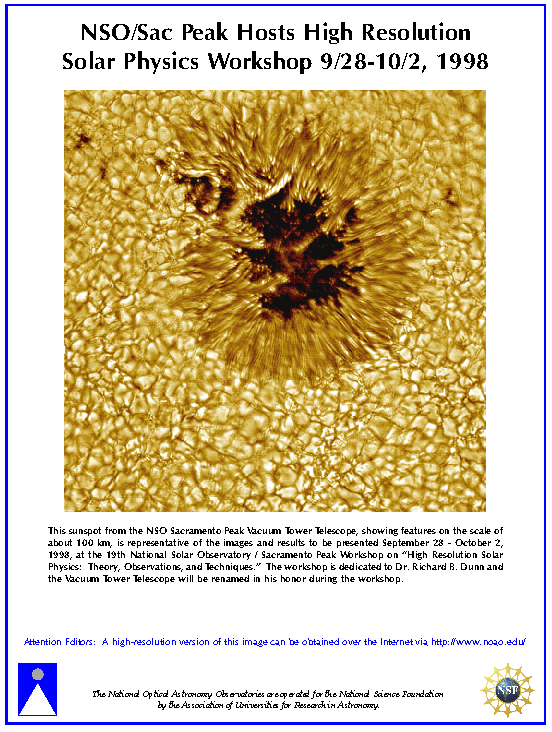 A Sunspot Up Close