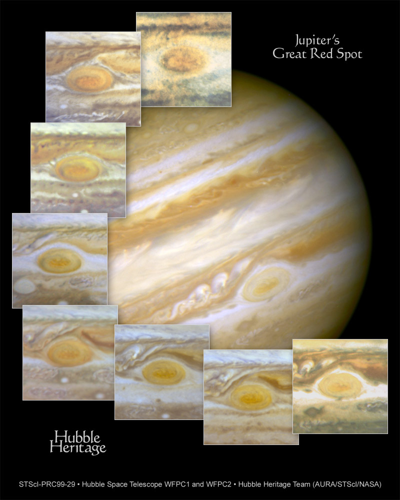 Hubble Tracks Jupiter's Great Red Spot