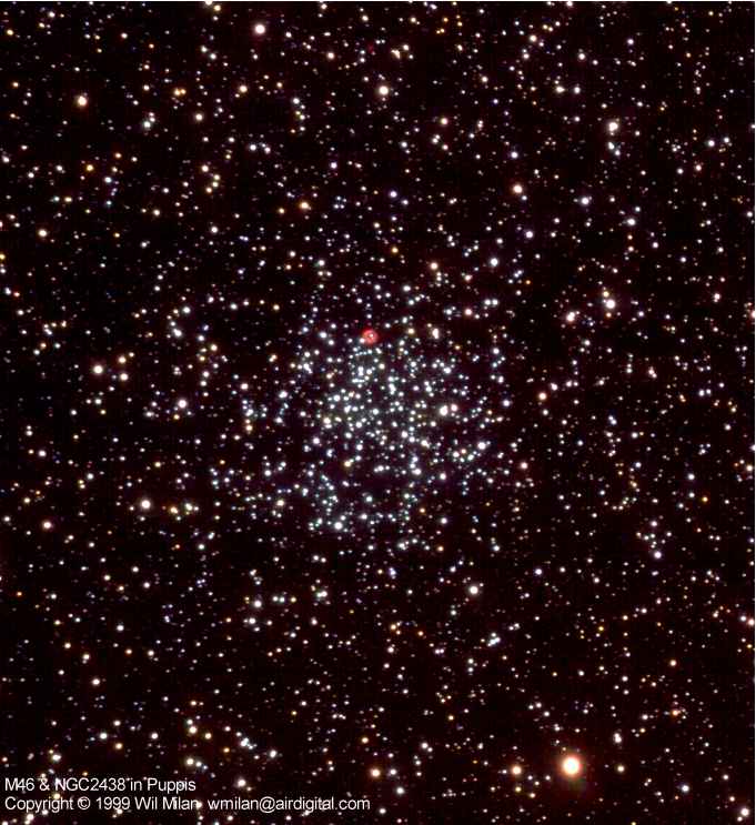 M46 And NGC 2438: Young And Old