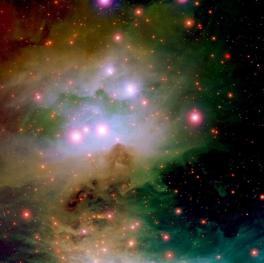The Colorful Orion Nebula