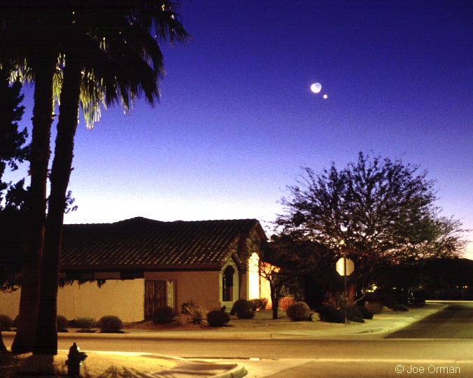 Venus, Moon, and Neighbors