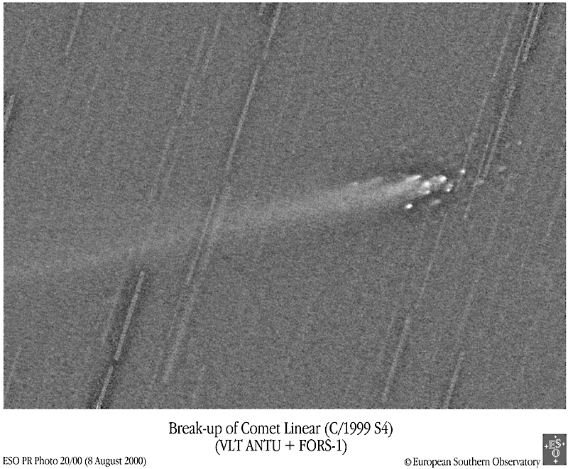 Fragments of Comet LINEAR