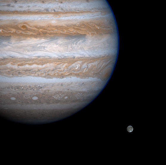 Jupiter Eyes Ganymede