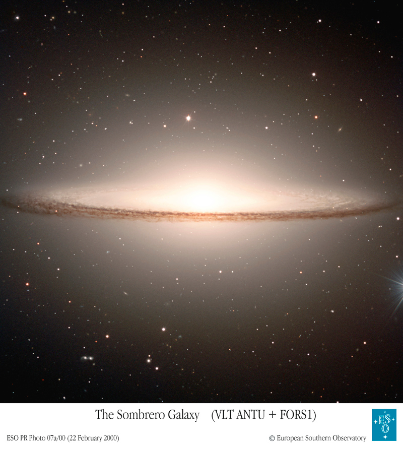 The Sombrero Galaxy from VLT