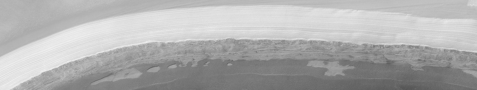 Water-Ice Imaged in Martian Polar Cap