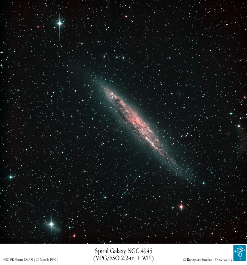 Nearby Spiral Galaxy NGC 4945
