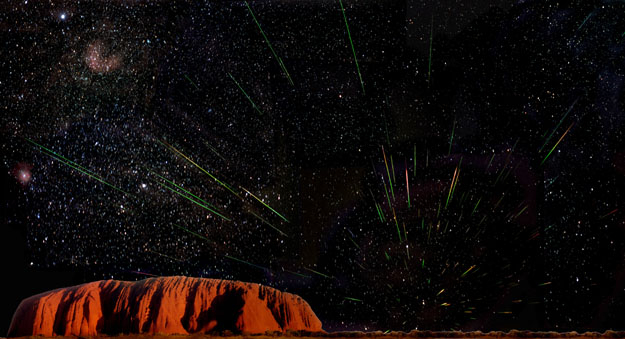 Leonids Over Uluru