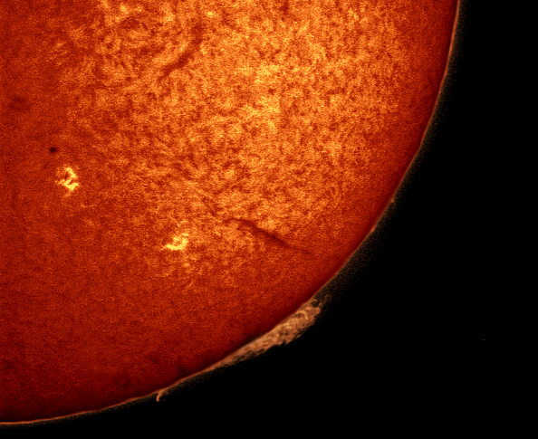 Orange Sun Simmering