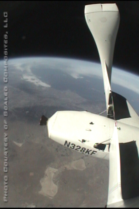 Planet Earth from SpaceShipOne