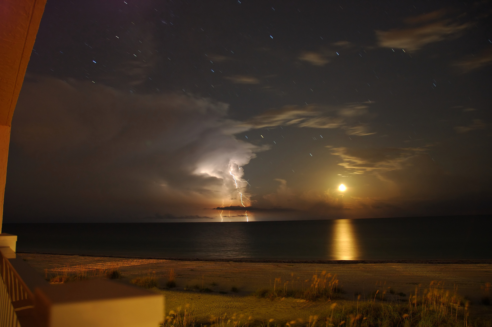Moon Lightning