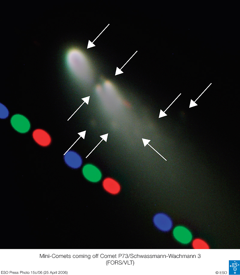 Crumbling Comet Schwassmann-Wachmann 3 Approaches