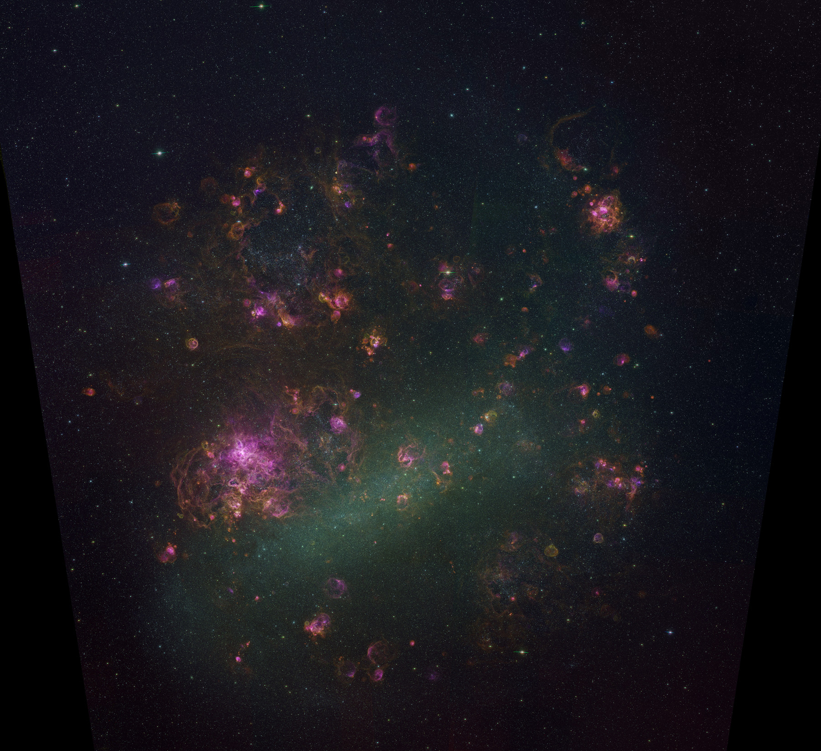 The LMC Galaxy in Glowing Gas