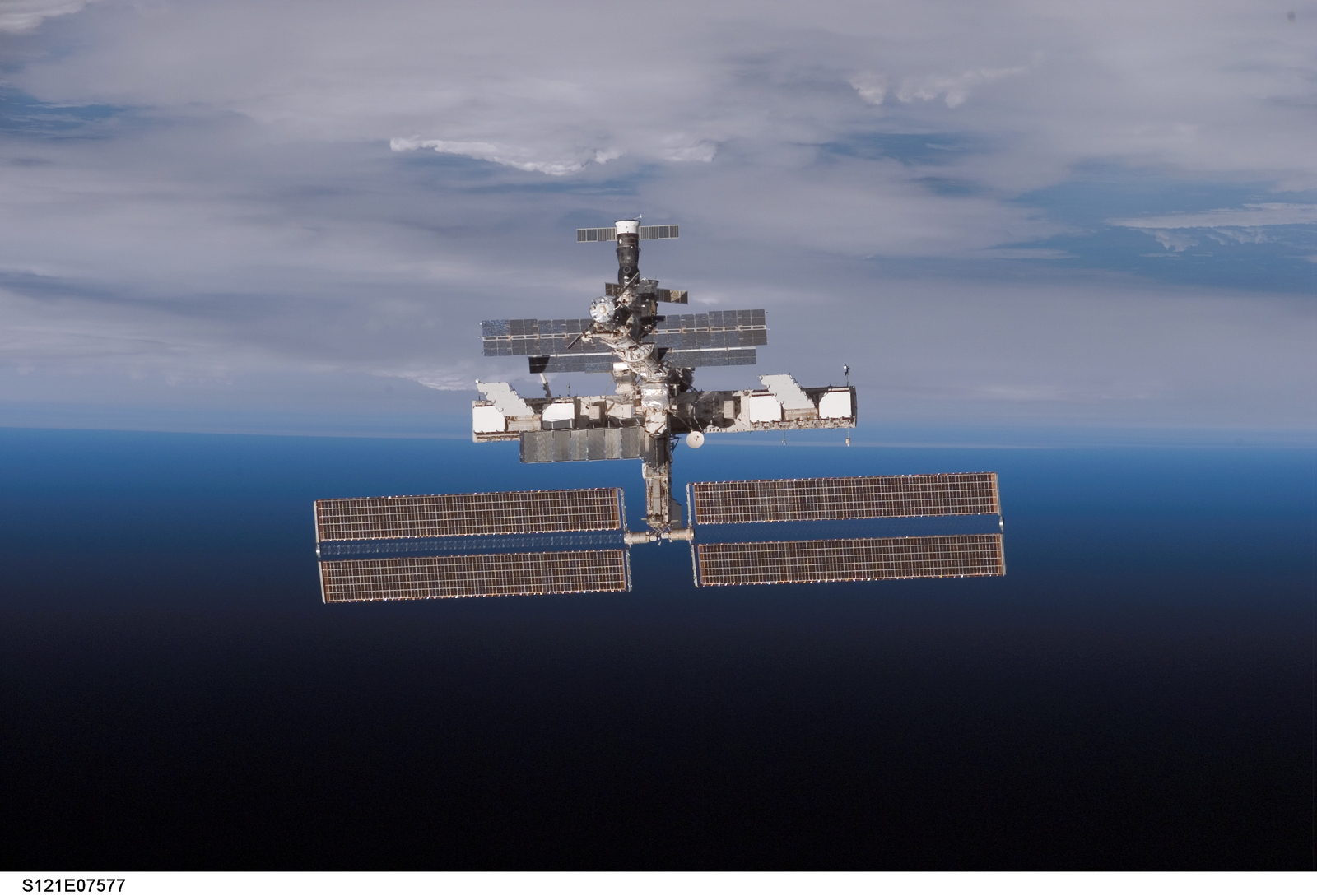 The International Space Station on the Horizon