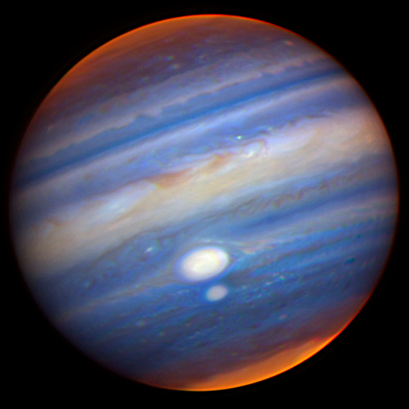 Jupiter's Two Largest Storms Nearly Collide