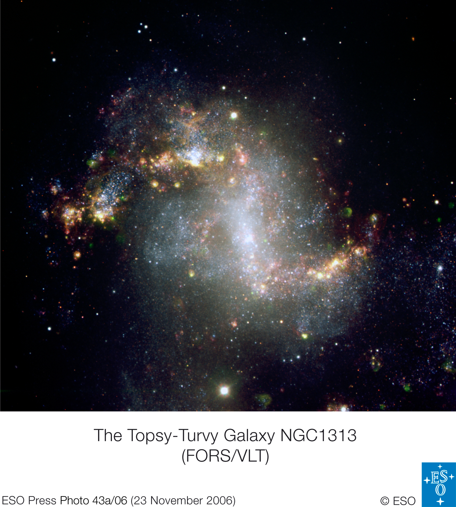 Unusual Starburst Galaxy NGC 1313