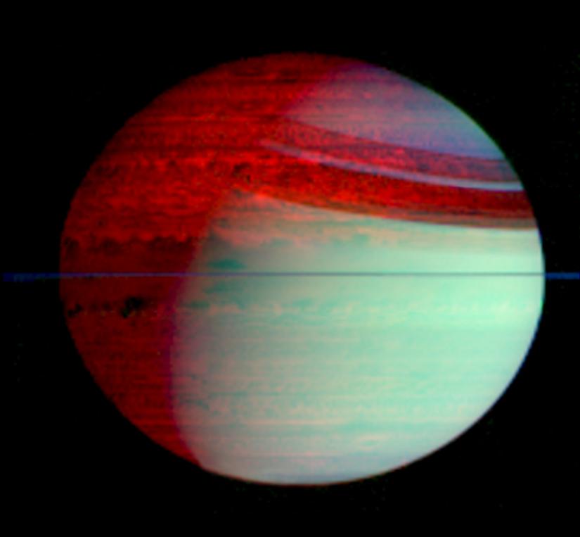 Saturn's Infrared Glow