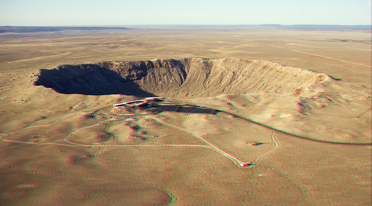 3D Barringer Meteorite Crater