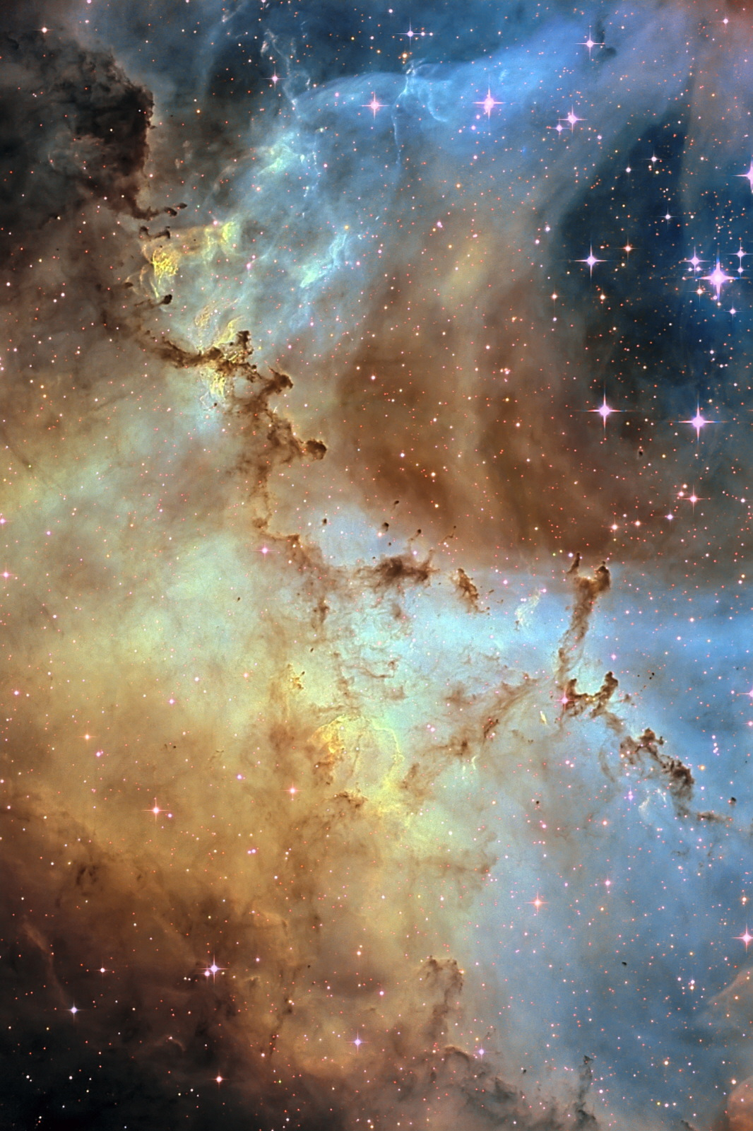 Dust Sculptures in the Rosette Nebula