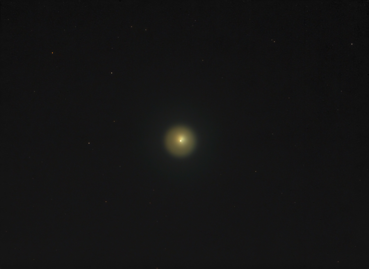 A Telescopic View of Erupting Comet Holmes