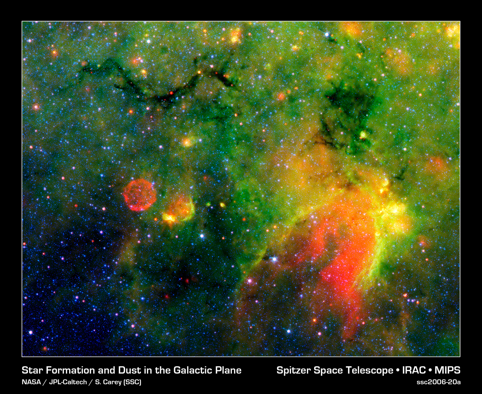 A Galactic Star Forming Region in Infrared