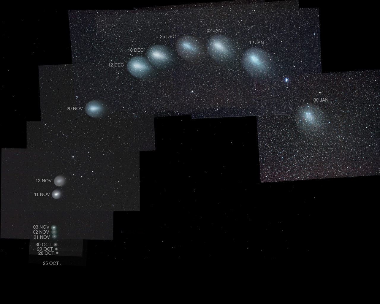 Three Month Composite of Comet Holmes