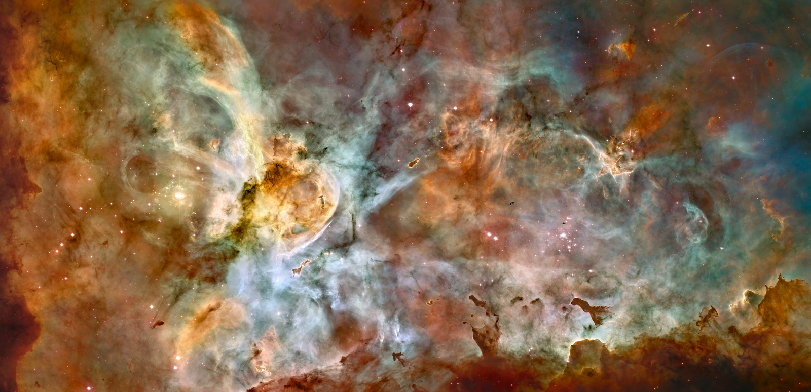 Dark Clouds of the Carina Nebula