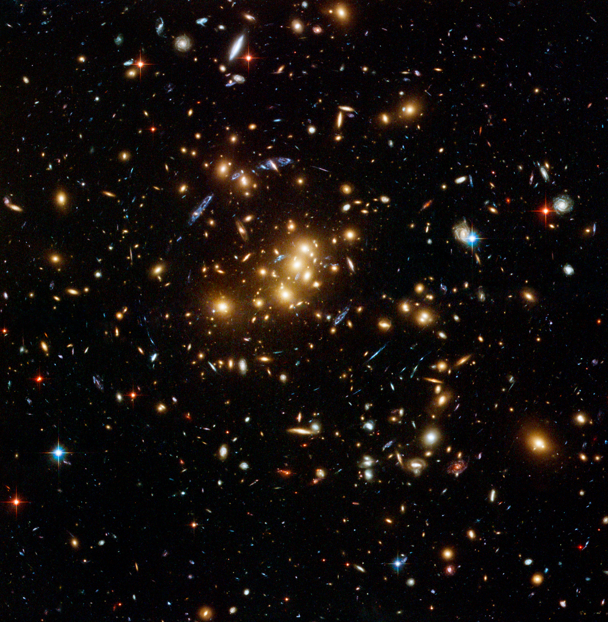 Giant Cluster Bends, Breaks Images
