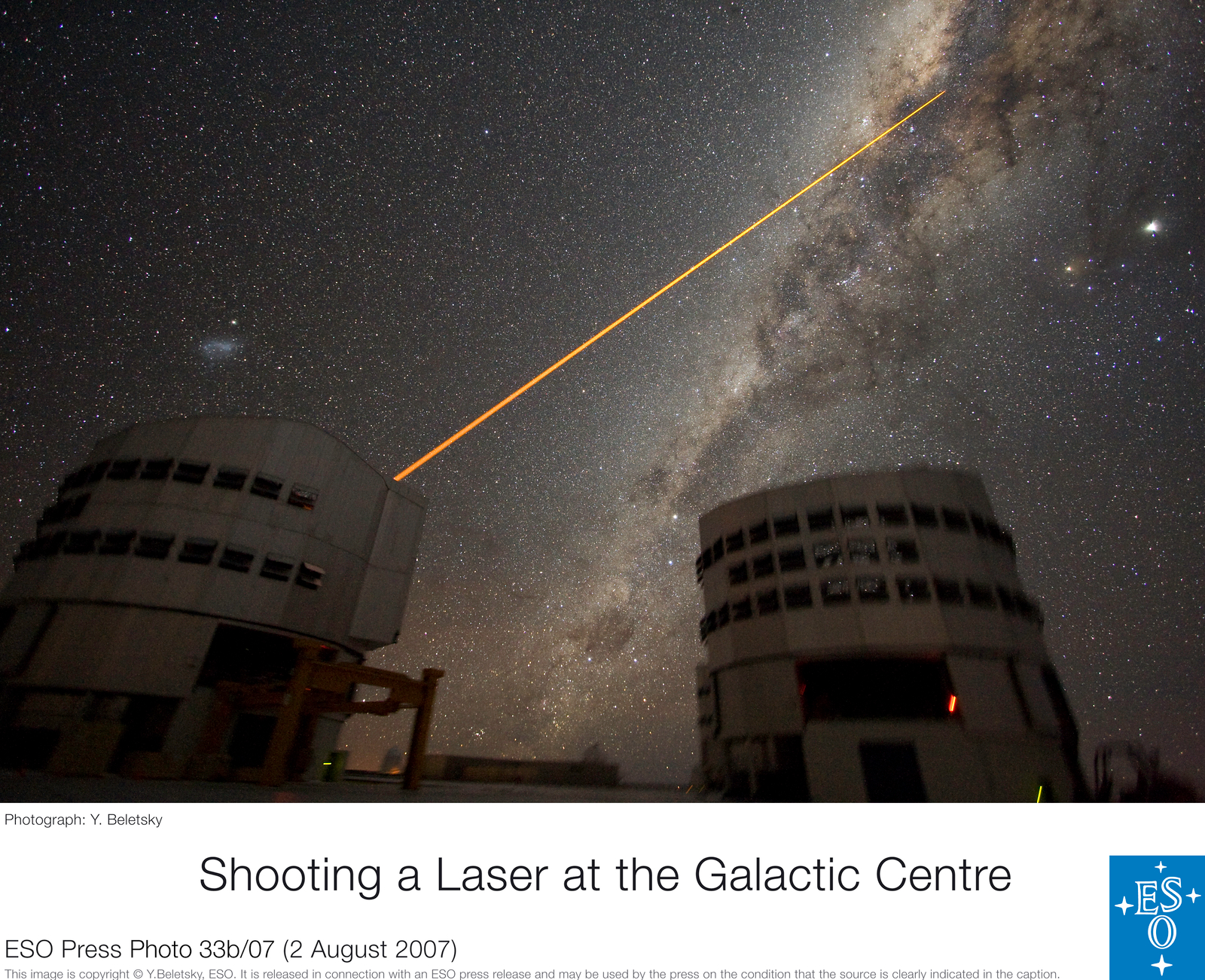 A Laser Strike at the Galactic Center