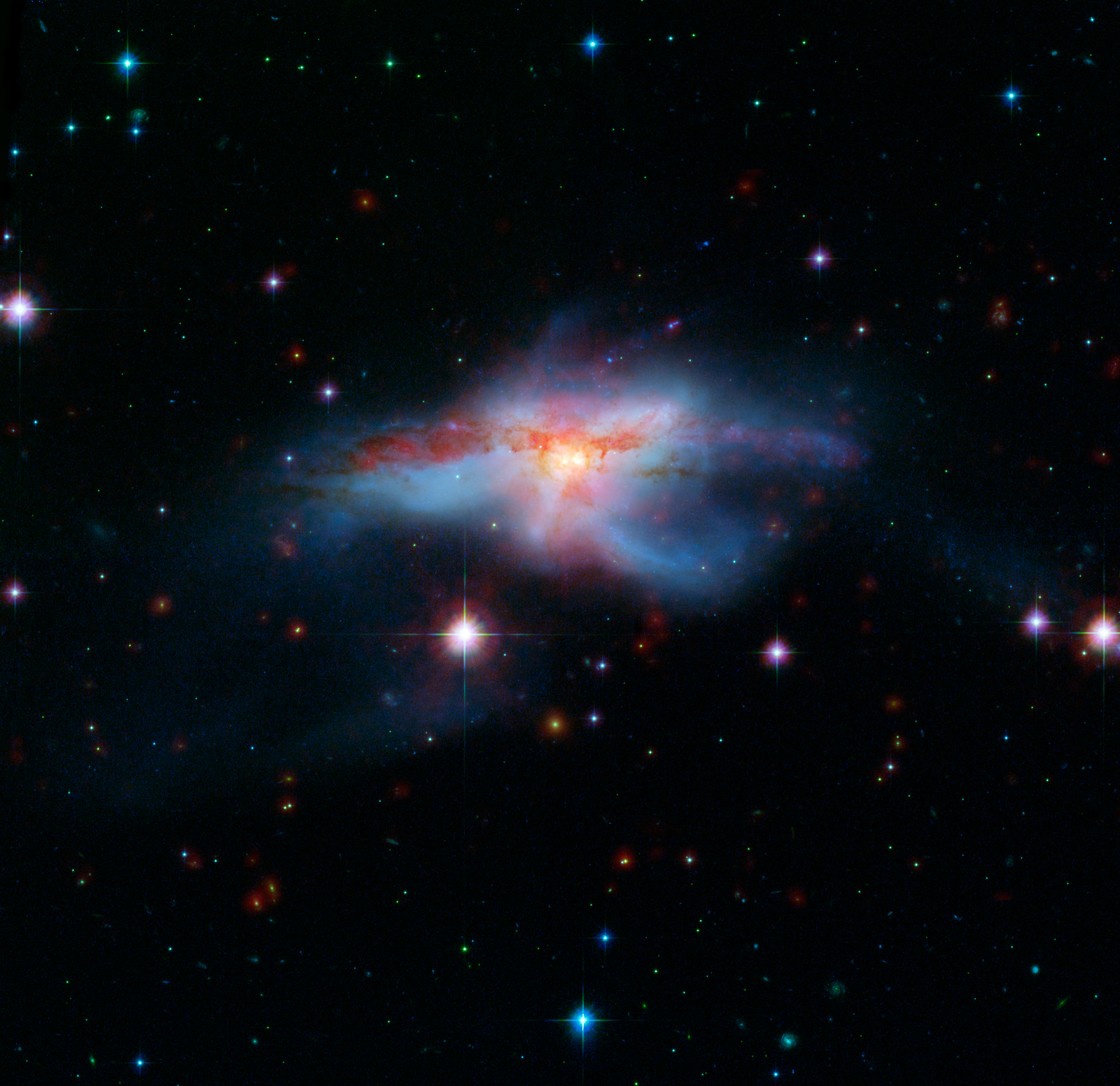 NGC 6240: Merging Galaxies