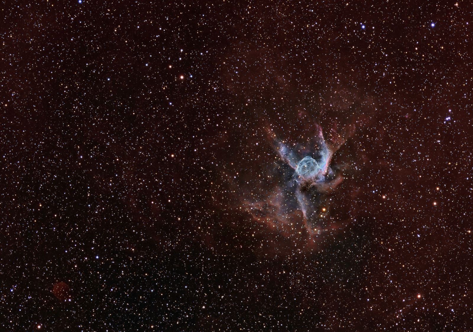 Thor's Helmet (NGC 2359) and Planetary Nebula