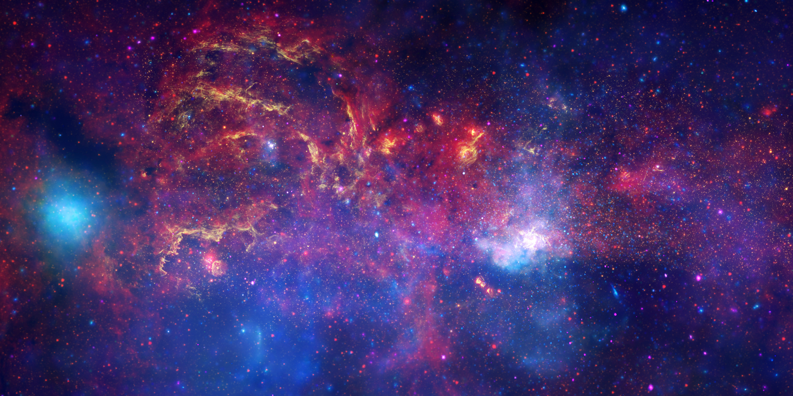 Great Observatories Explore Galactic Center