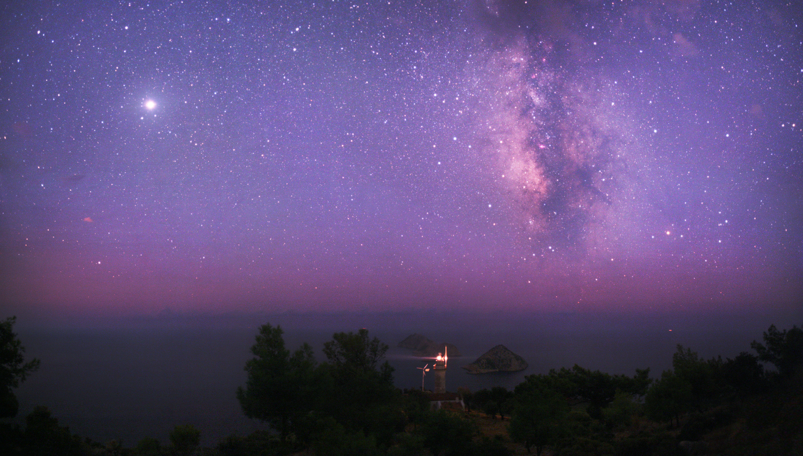 Jupiter Over the Mediterranean