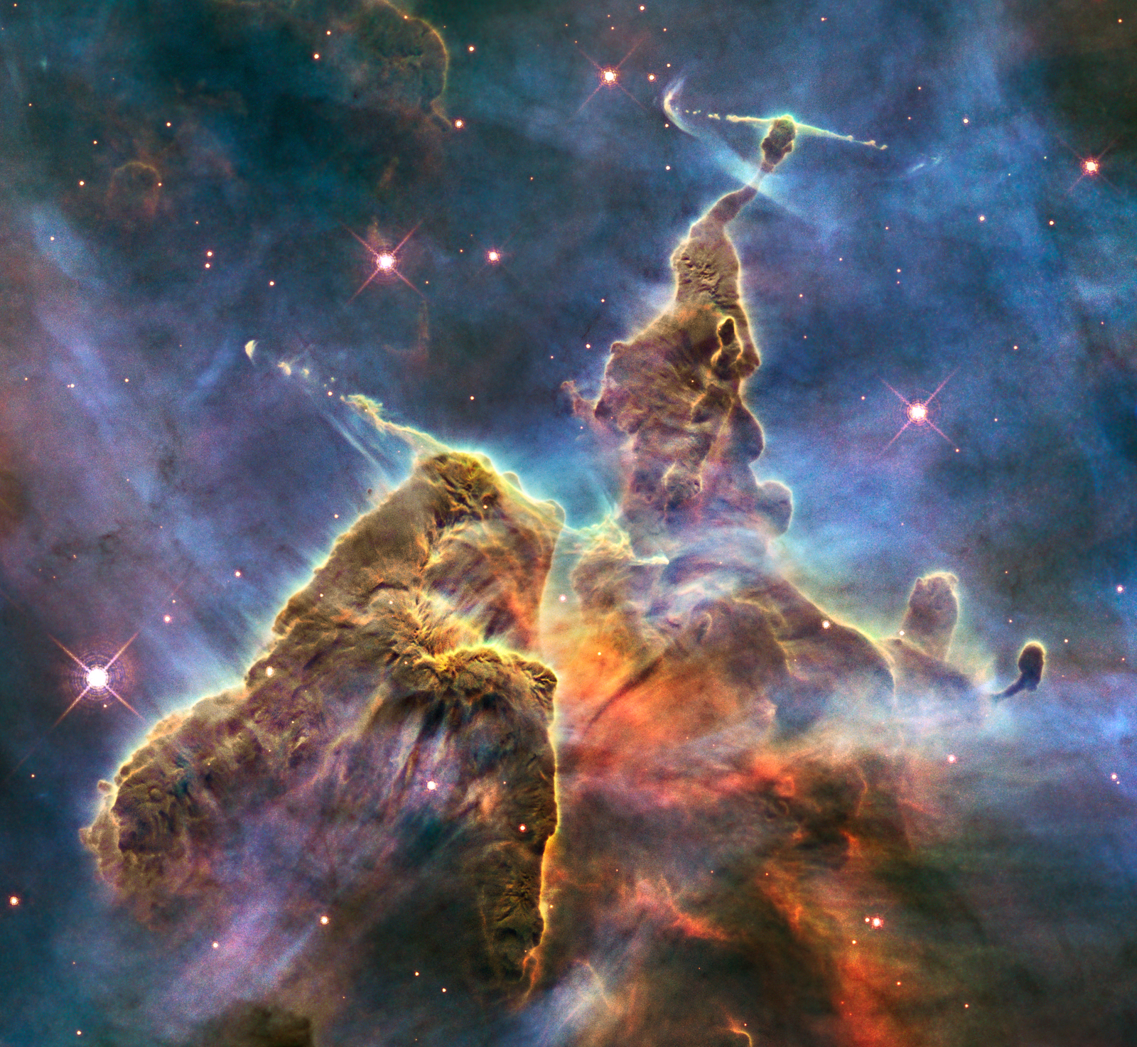 Dust Pillar of the Carina Nebula