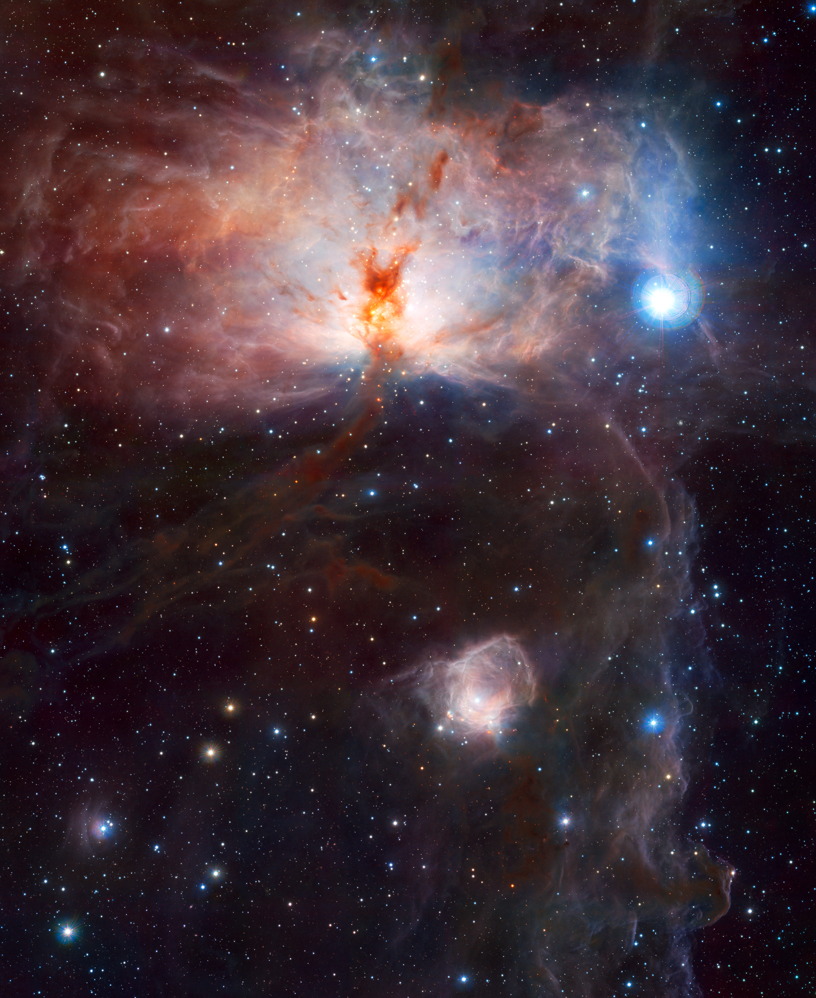 The Flame Nebula in Infrared