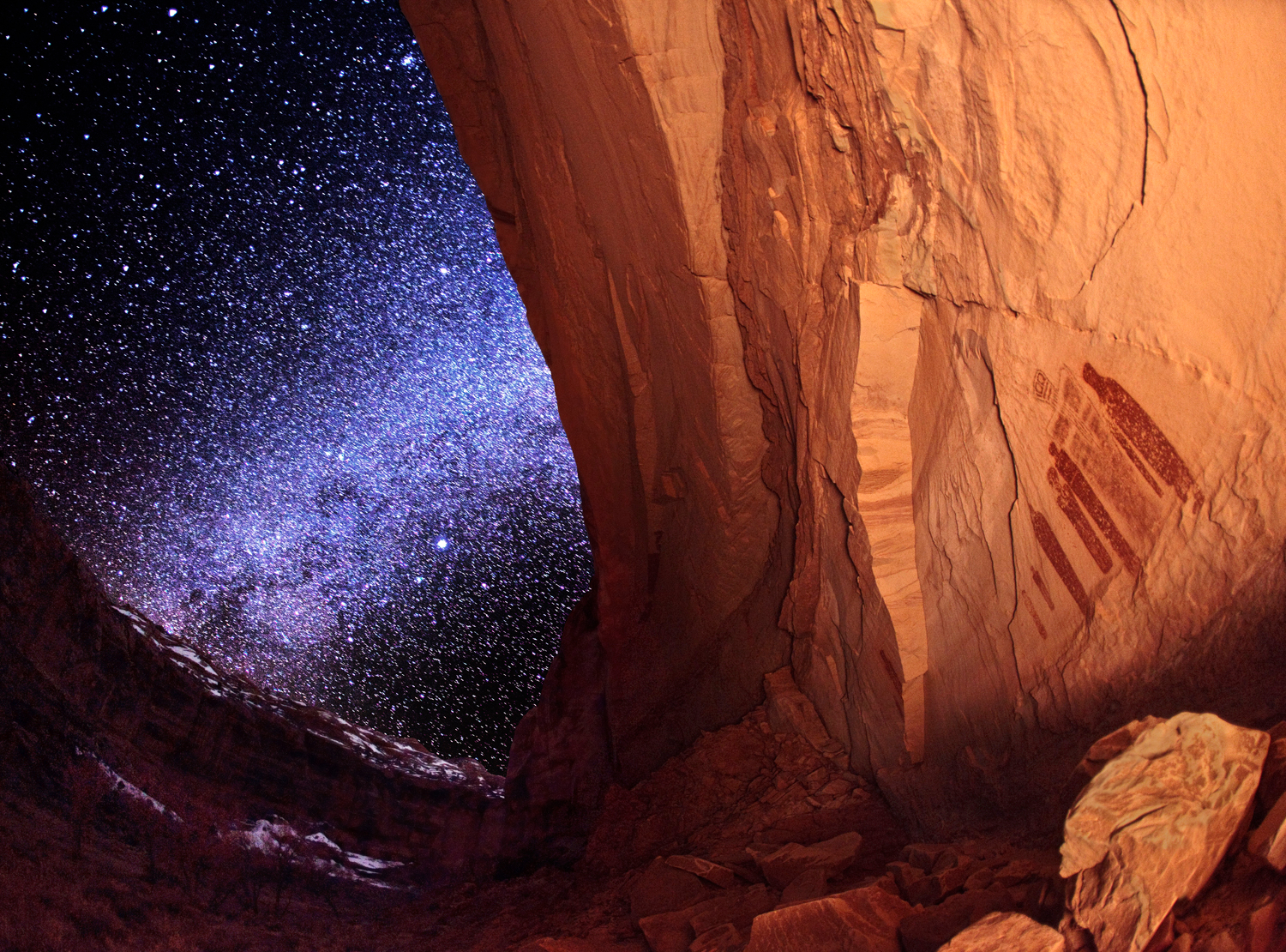 Milky Way Over Ancient Ghost Panel