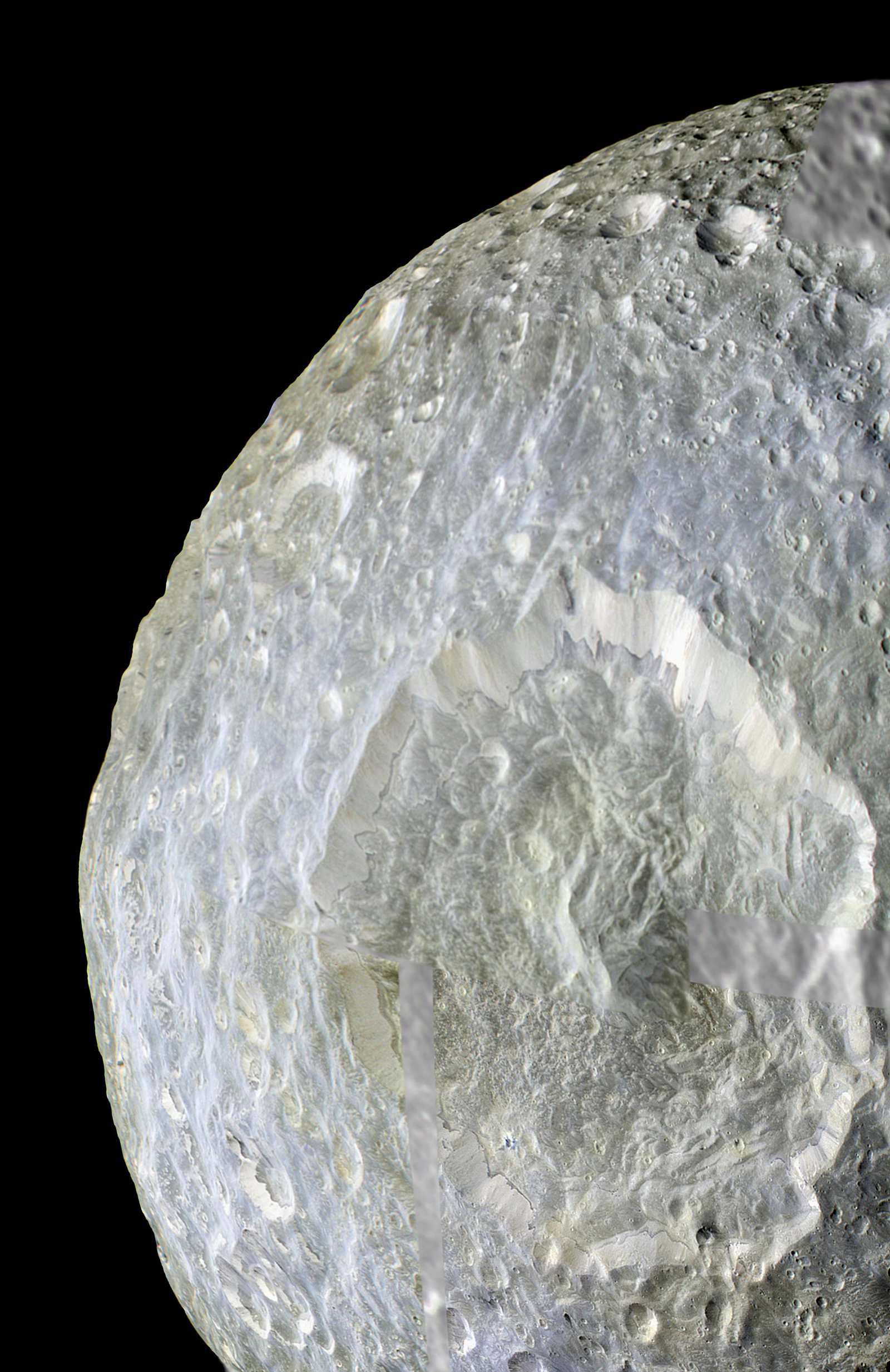 Herschel Crater on Mimas of Saturn
