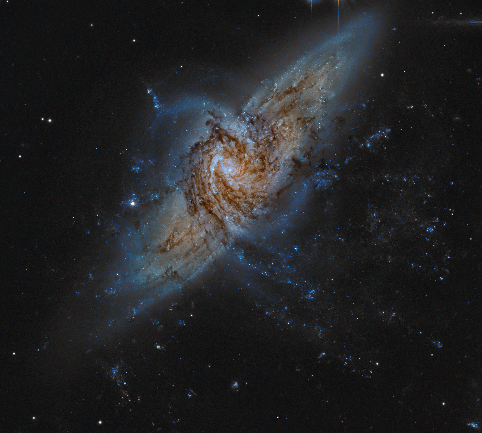 NGC 3314: When Galaxies Overlap