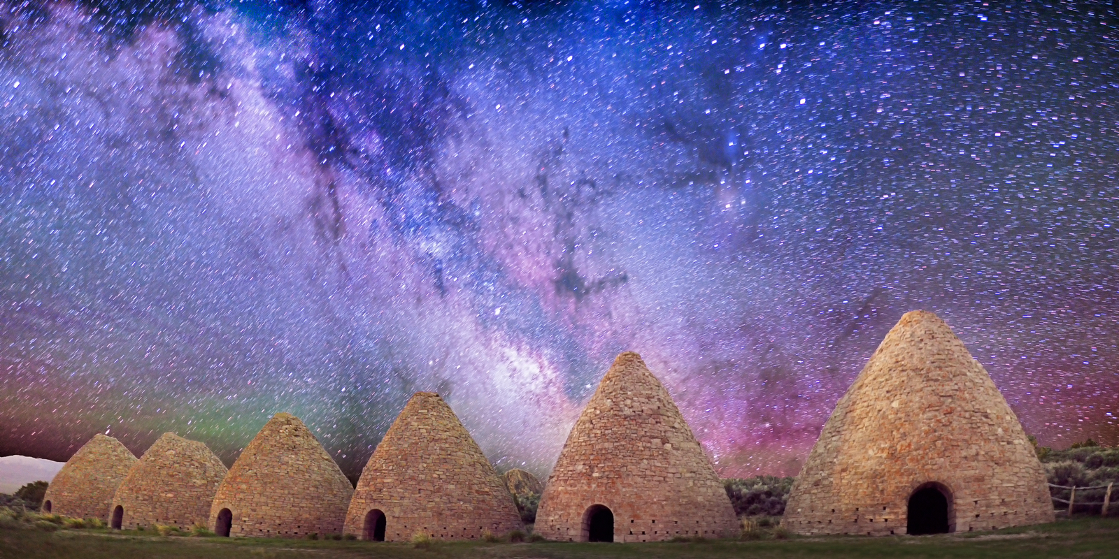 Milky Way Over Abandoned Kilns