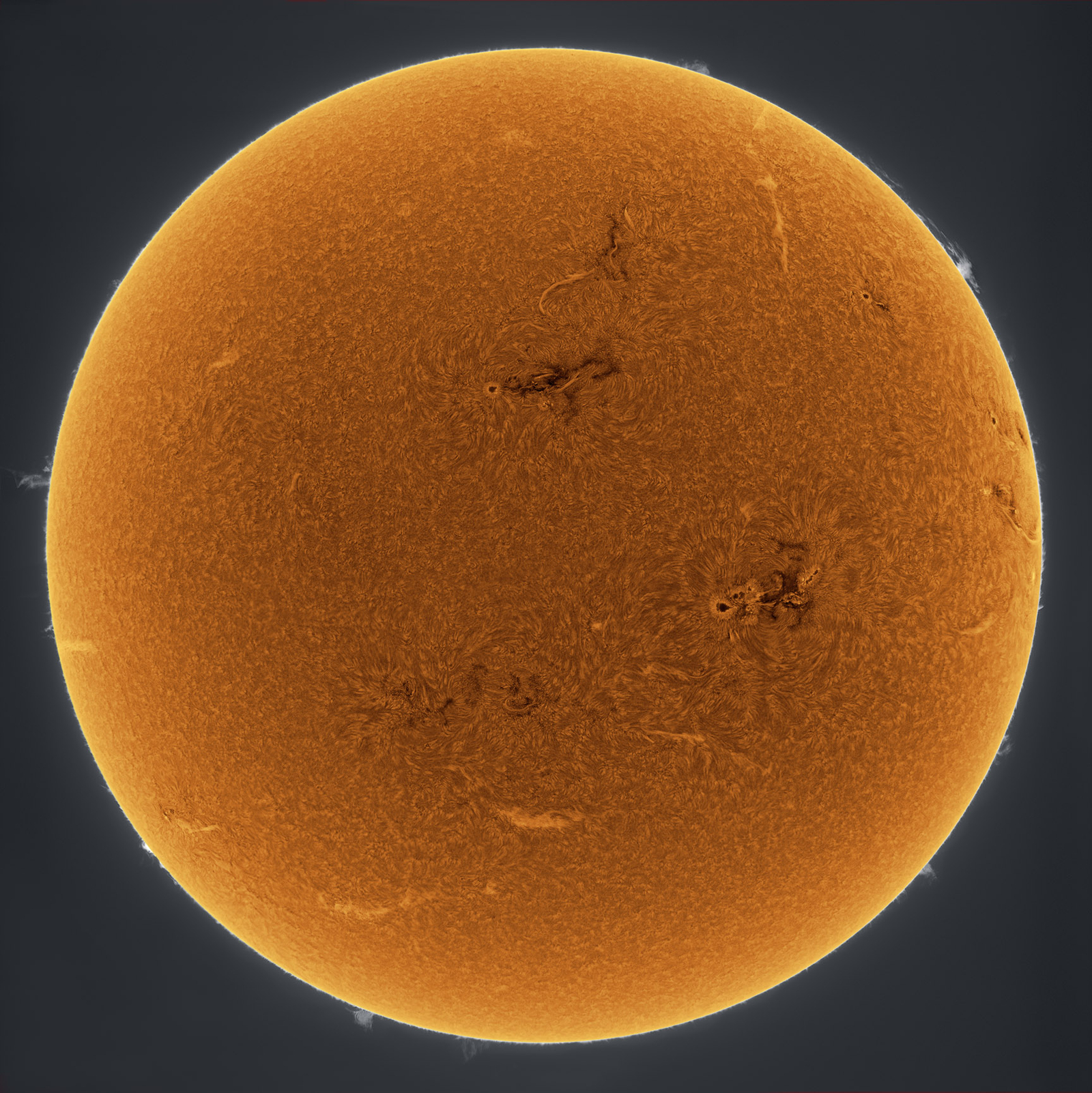 Orange Sun Scintillating