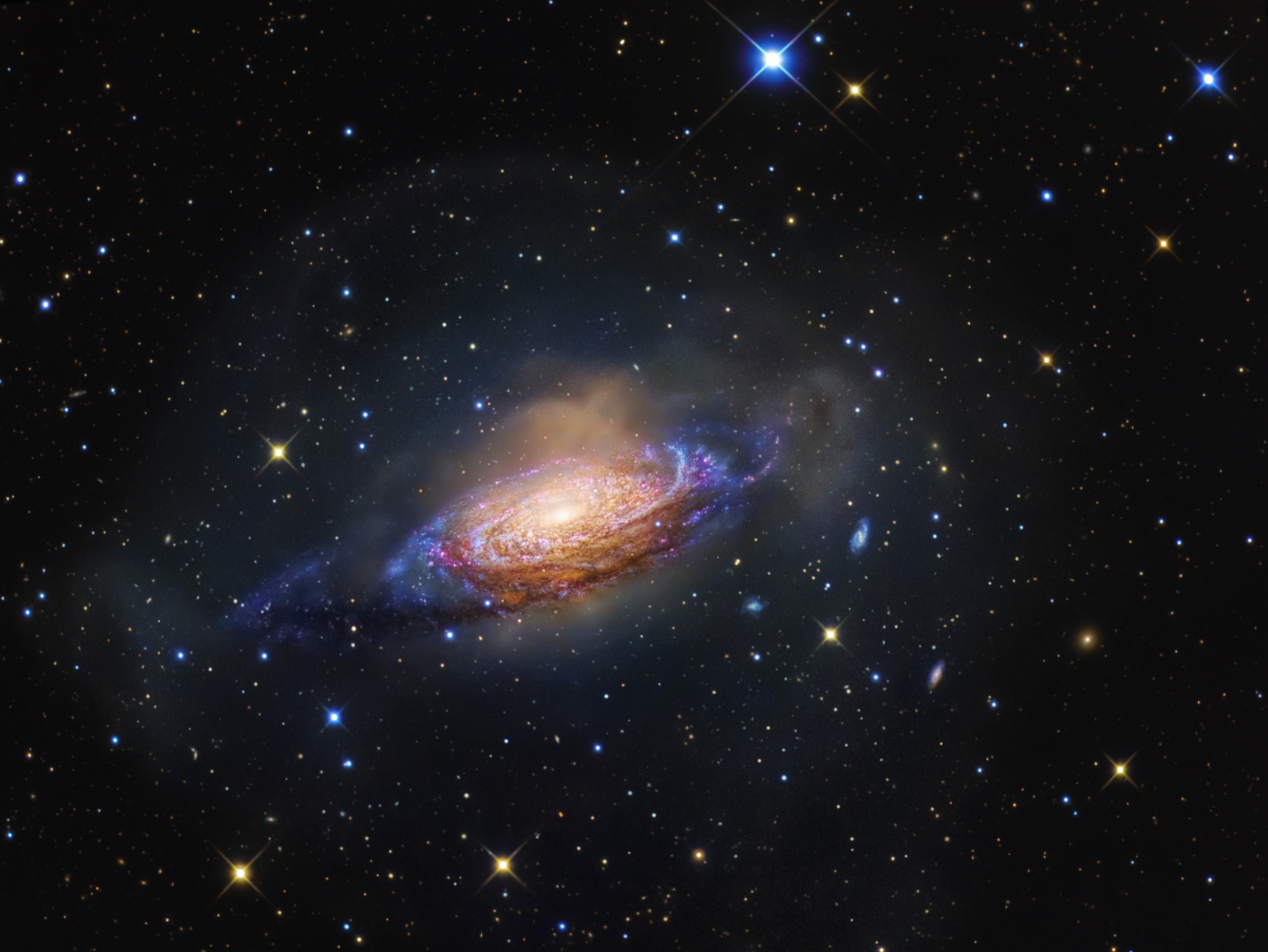 NGC 3521: Galaxy in a Bubble
