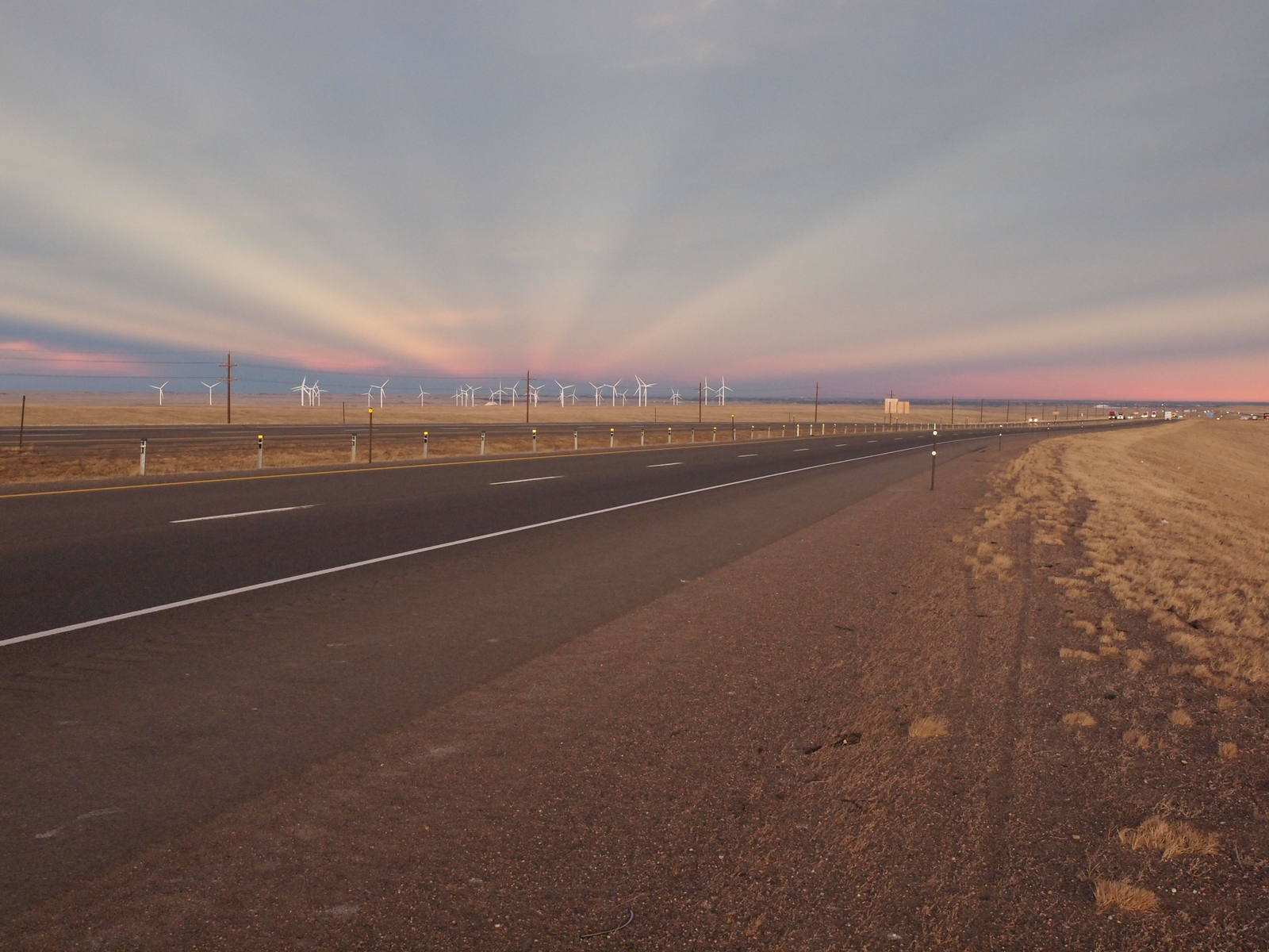 Anticrepuscular Rays Over Wyoming