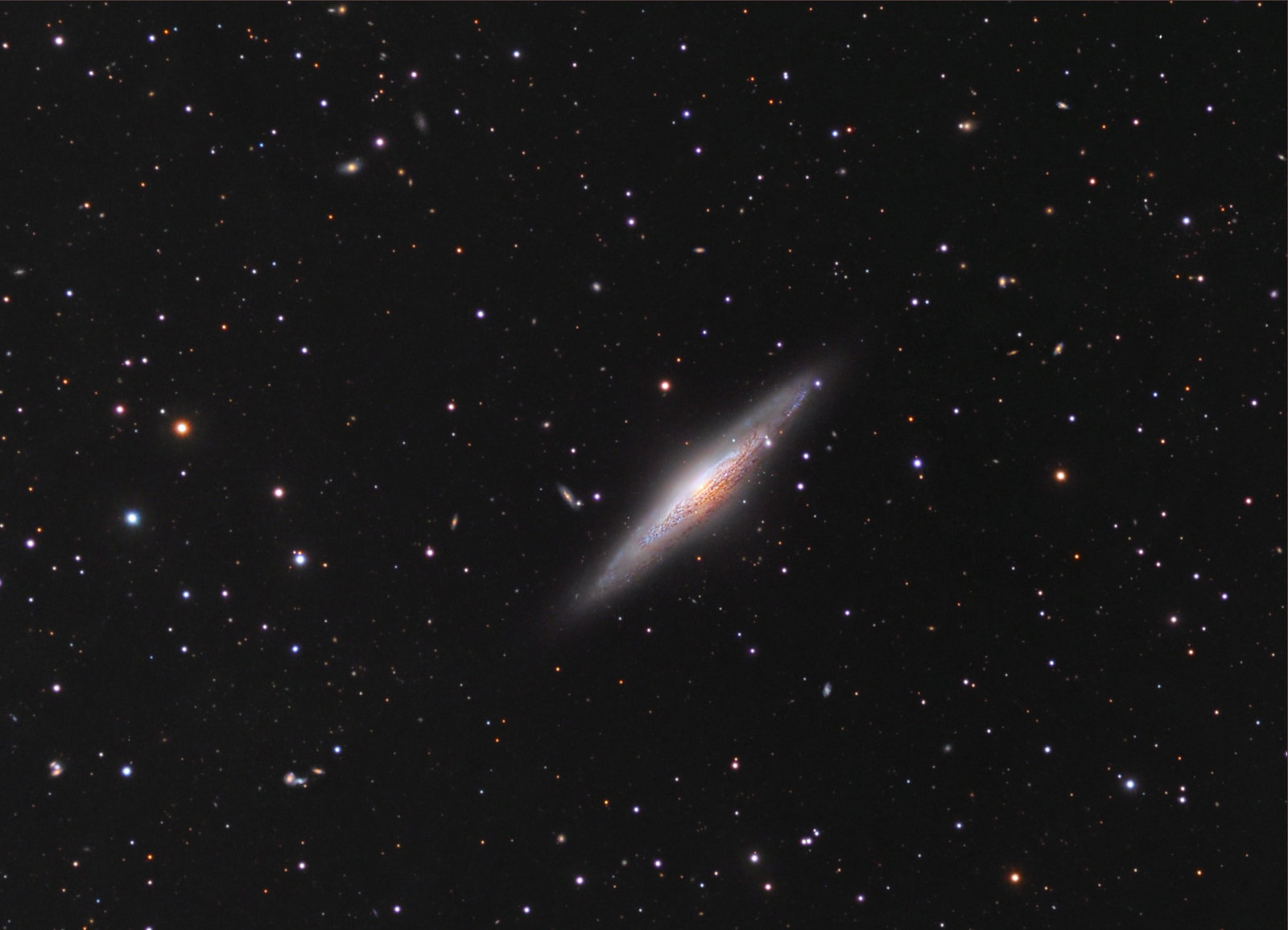 NGC 2683: Edge-On Spiral Galaxy