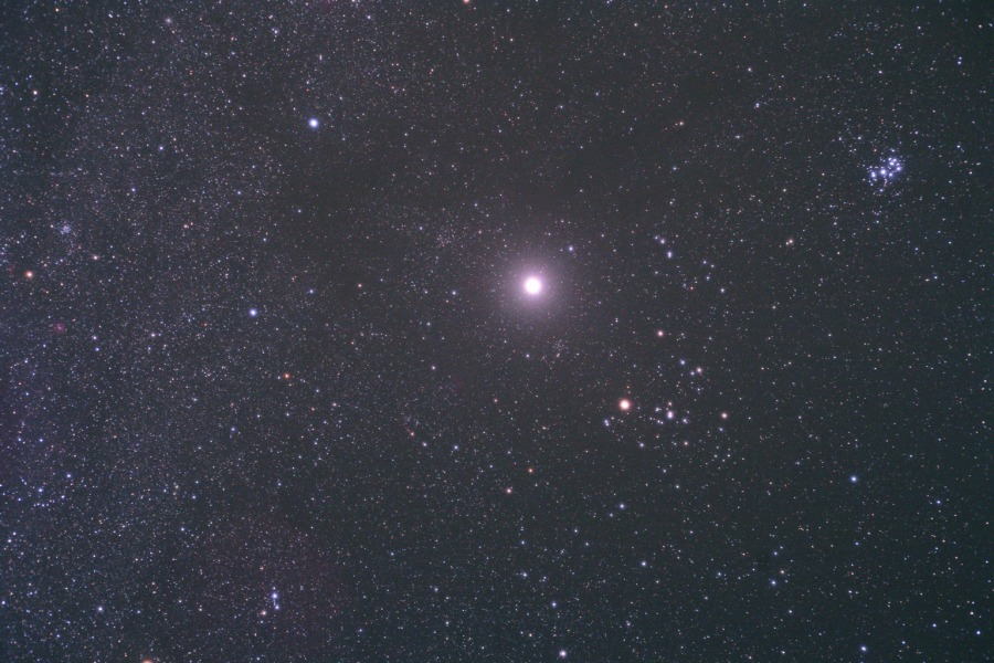 Bright Jupiter in Taurus