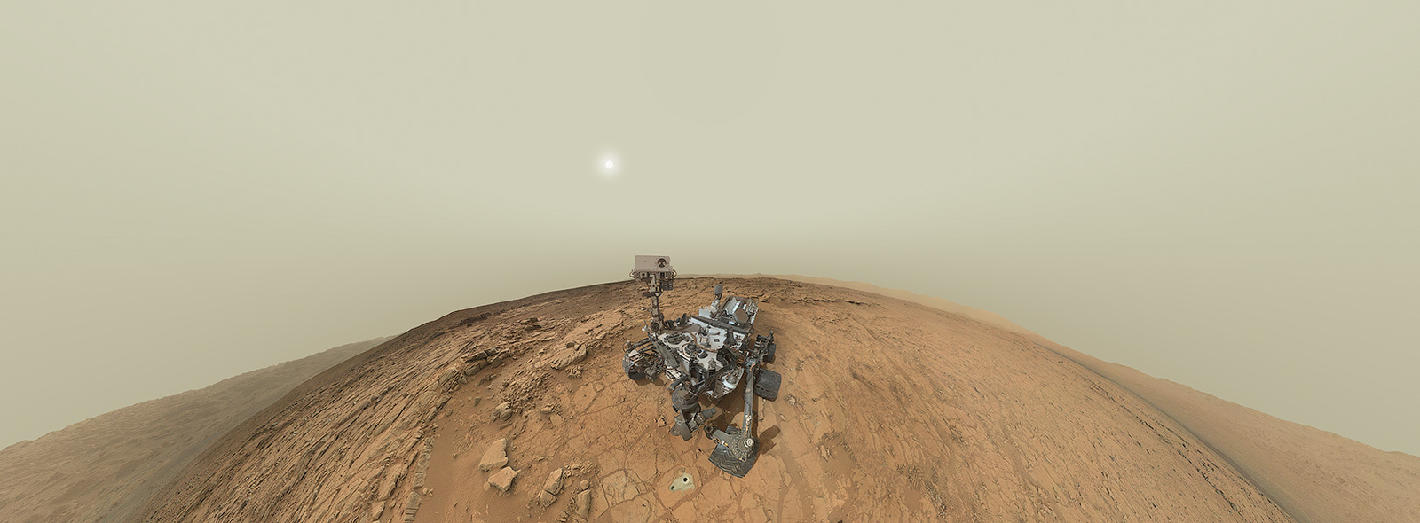 Curiosity Self-Portrait Panorama