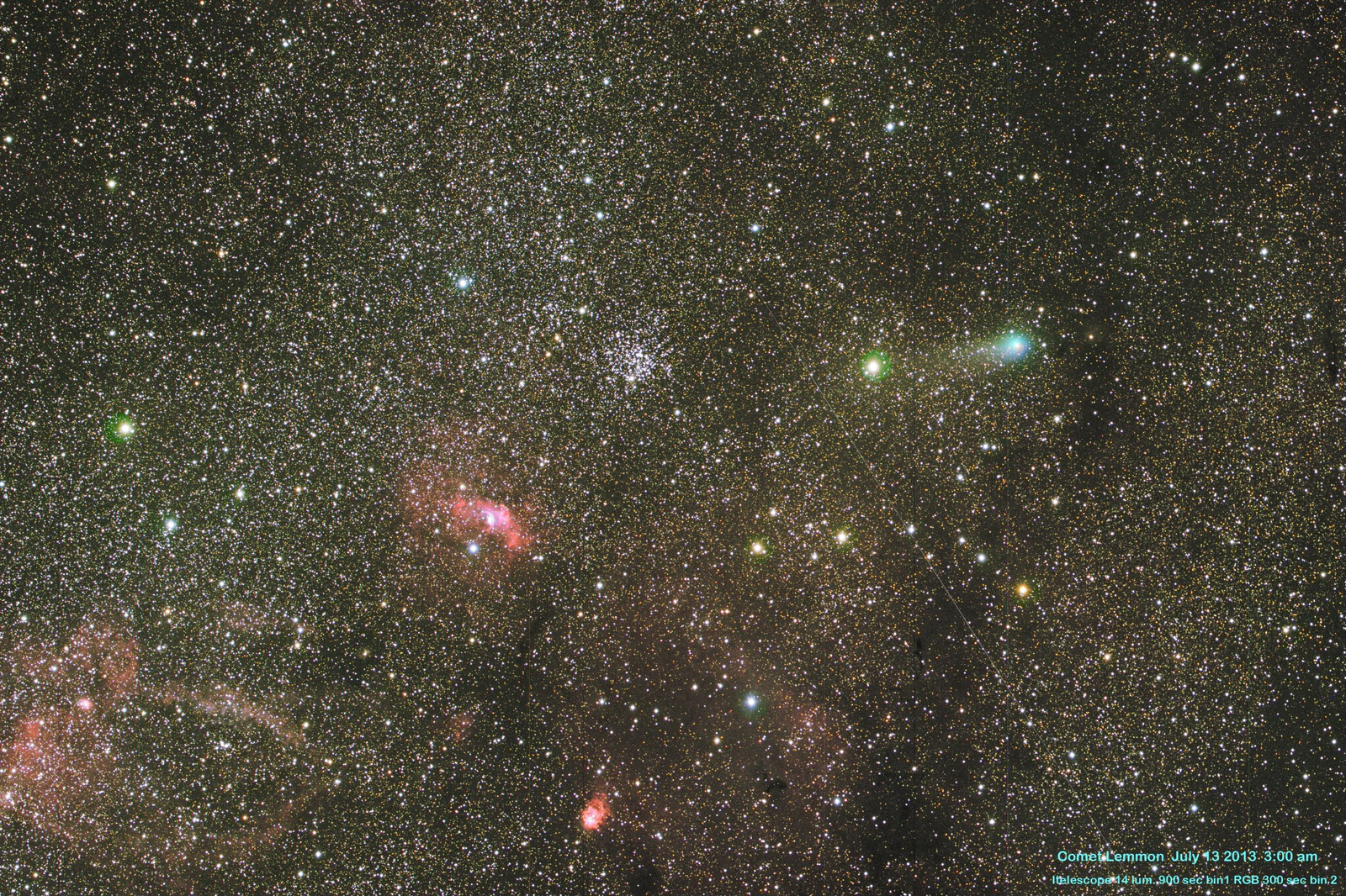 Comet Lemmon and the Deep Sky